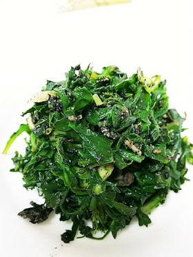 野草食べよ!!ナズナの胡麻和え