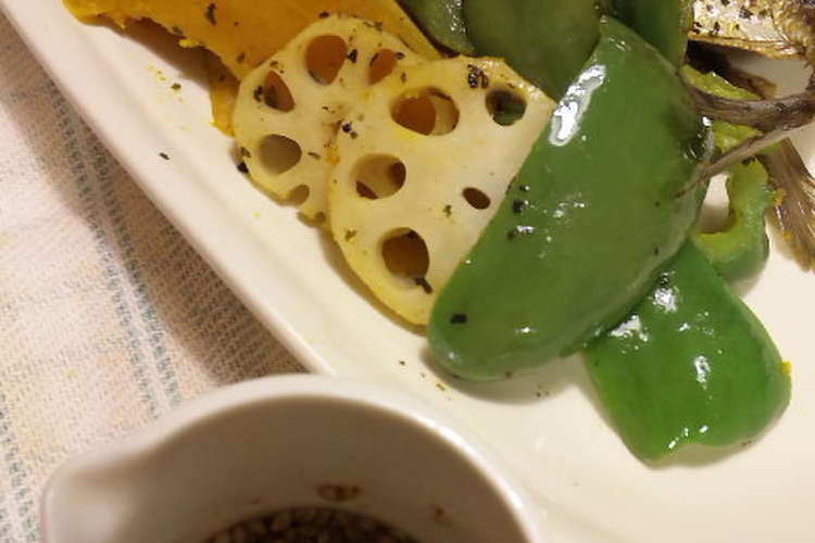 アジの開きと野菜のハーブ焼き ポン酢 レシピ 作り方 By Tommymam クックパッド 簡単おいしいみんなのレシピが374万品