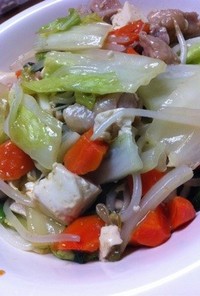 【味覇】豆腐と野菜の中華風炒め