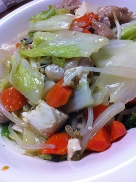 【味覇】豆腐と野菜の中華風炒めの画像
