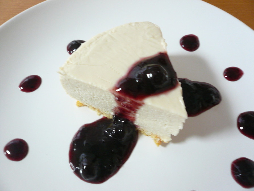 バルサミコ酢のレアチーズケーキの画像