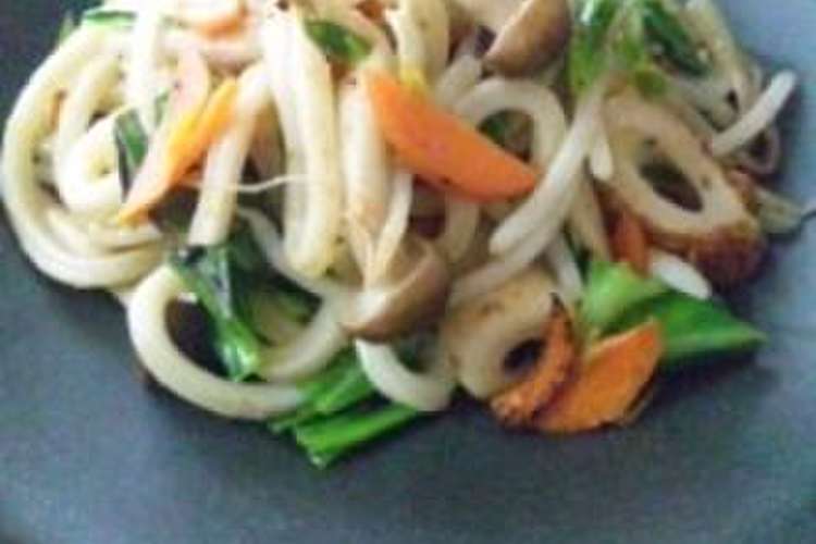 白いお魚ふりかけで ヘルシー塩焼きうどん レシピ 作り方 By おでこ クックパッド 簡単おいしいみんなのレシピが361万品