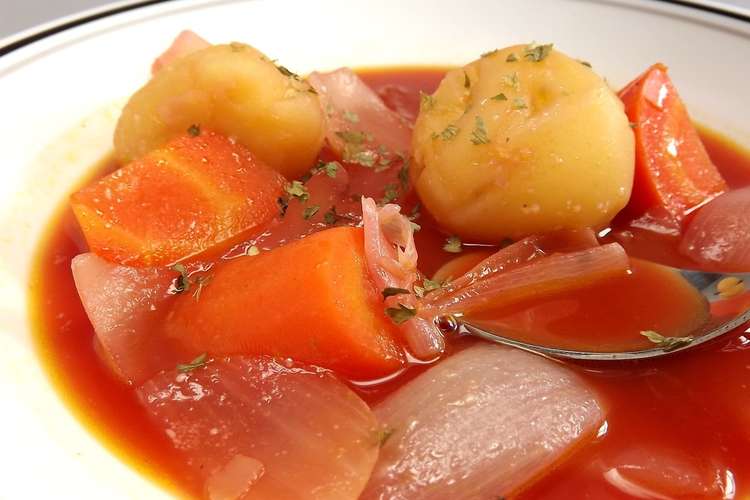 夜作って朝食べる 野菜たっぷりスープ レシピ 作り方 By Satosayo クックパッド 簡単おいしいみんなのレシピが367万品