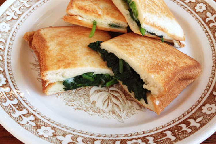 ホットサンド ほうれん草とチーズ レシピ 作り方 By まってぃーな クックパッド 簡単おいしいみんなのレシピが371万品