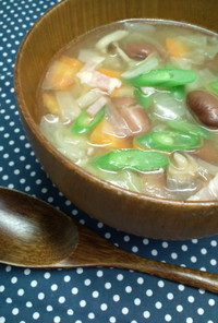 食物繊維たっぷり！体温まる食べるスープ