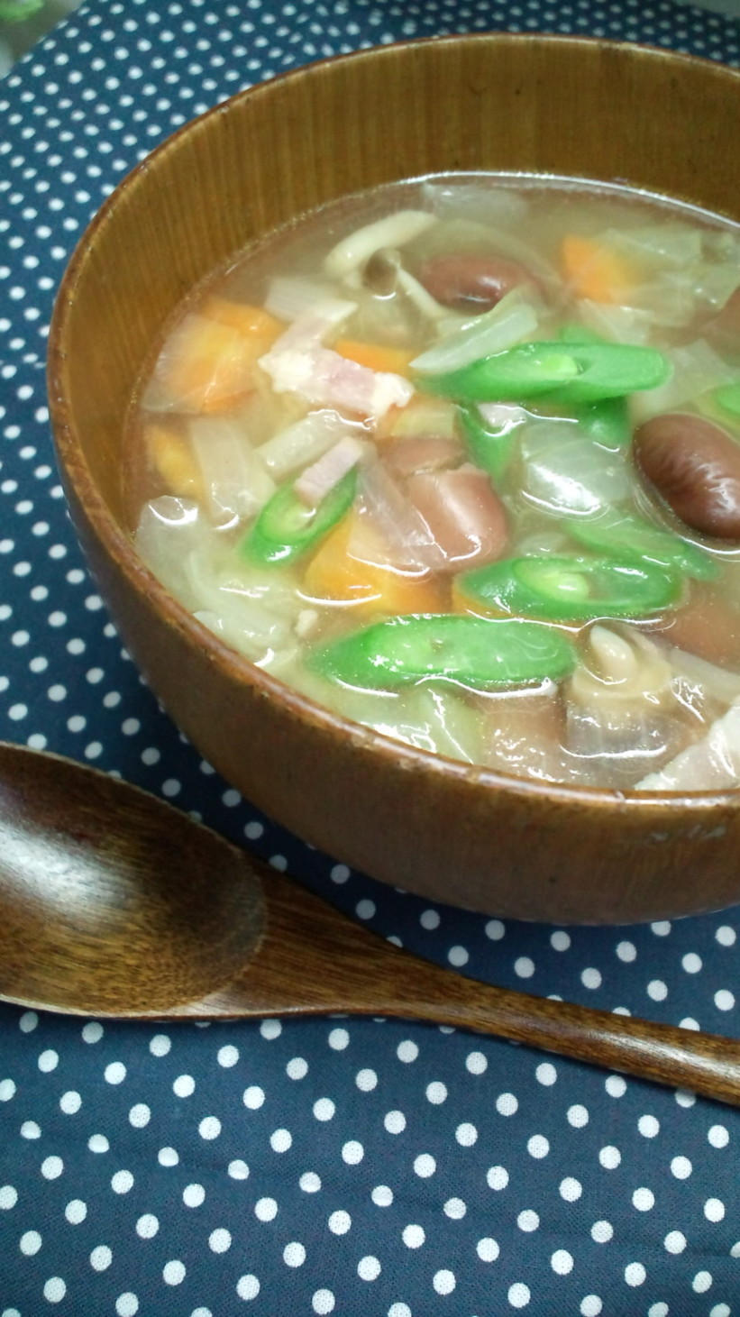 食物繊維たっぷり！体温まる食べるスープの画像