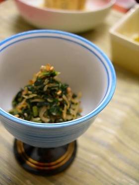 蕗の葉のじゃこ炒り
