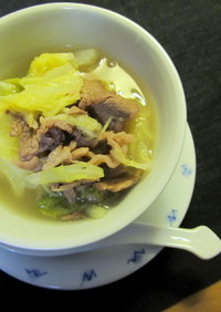 牛肉と白菜のスープ