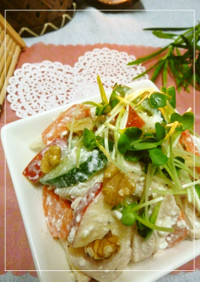 鶏と野菜のシーザー風味サラダ