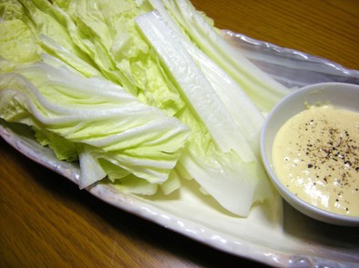 生で白菜バリバリ食べちゃお★ディップ★の写真