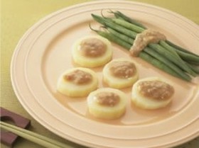 温野菜のまろやか麦味噌ソース