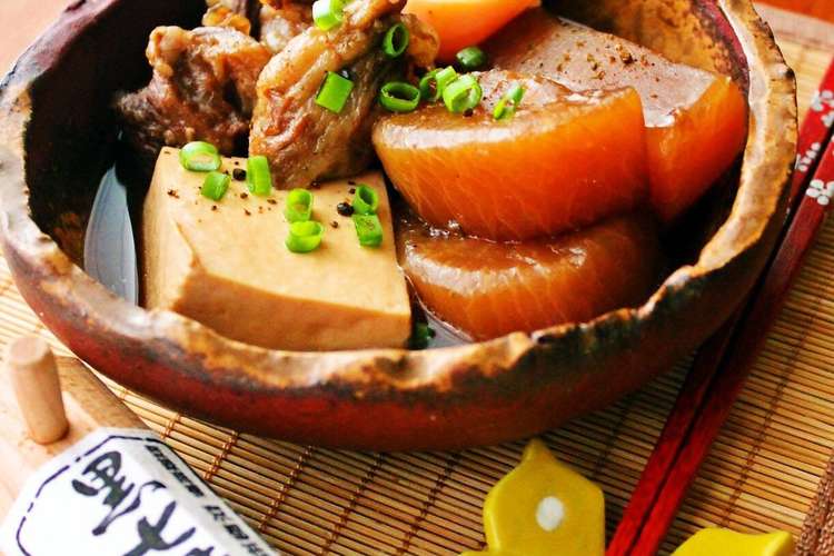 たまごやら豆腐も美味しい 牛すじ大根 レシピ 作り方 By まつ純 クックパッド 簡単おいしいみんなのレシピが356万品