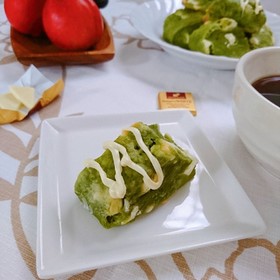 抹茶とホワイトチョコのスコーン