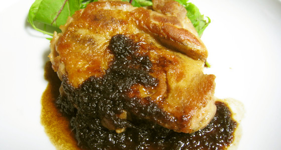 バルサミコソースをかけたチキンのレシピ