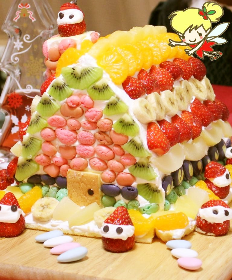 2011☆サンタさんのお家ケーキの画像