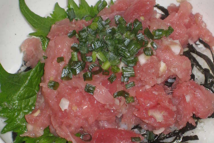 自家製すき身で 超美味 ねぎトロ丼 レシピ 作り方 By 海 砂 クックパッド 簡単おいしいみんなのレシピが364万品