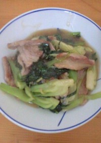 青梗菜の回鍋肉