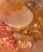 にんにくの芽の風味豊かな洋風スープの画像