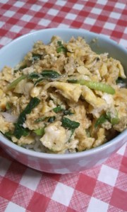 3分で一人ランチ★卵と味噌の炒め物の写真