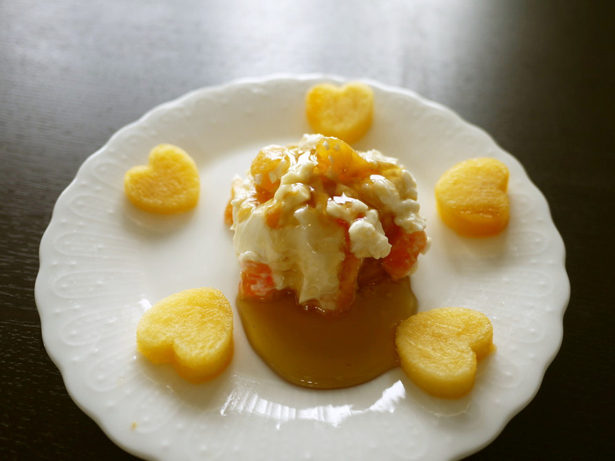 柿とクリームチーズのハニースィーツの画像