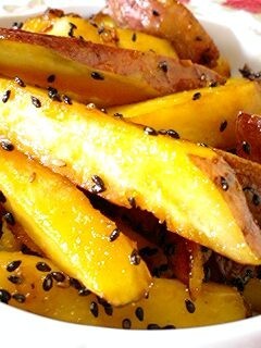 さつまいもの黒ごまバター砂糖醤油♡