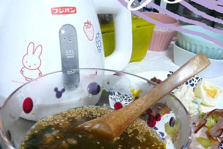 とろろ昆布と納豆の即席スープ レシピ 作り方 By ゃぁゃ クックパッド