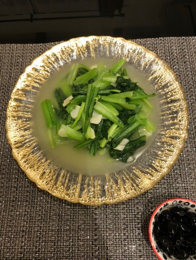 味仙の青菜炒めの写真