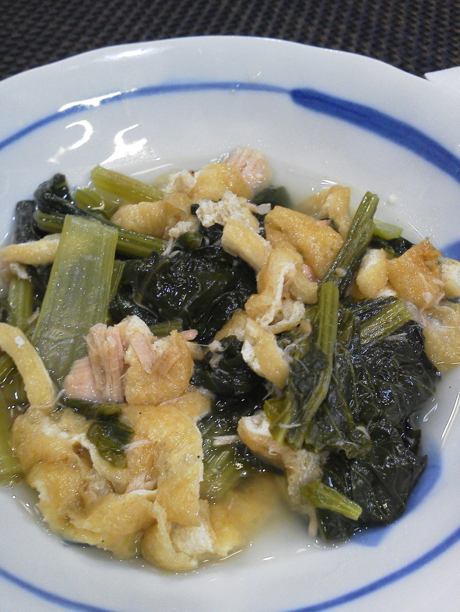 簡単♪小松菜と刻み揚げの煮物の画像