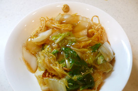 白菜が旨い!あんかけ焼きそば!