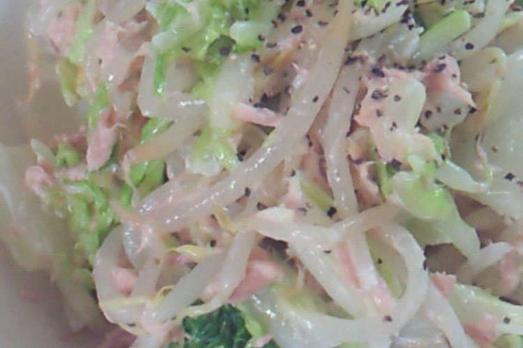 塩もみ白菜ともやし ツナのサラダ レシピ 作り方 By Rusamac クックパッド 簡単おいしいみんなのレシピが364万品