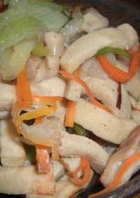 台湾風★高野豆腐とザーサイの炒め物