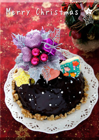 *クリスマス ★ ドームケーキショコラ♪