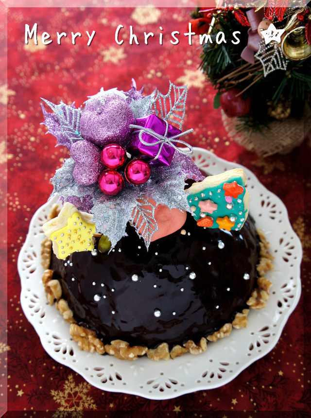 *クリスマス ★ ドームケーキショコラ♪の画像
