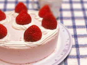 苺がおいしい☆いちごのババロアケーキ