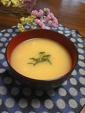 あったかとろとろ長いも味噌汁