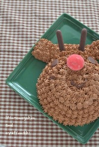 トナカイのベリー＆チョコクリスマスケーキ