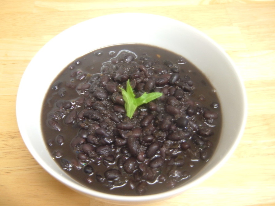 ブラックビーンズ★黒豆のスープの画像