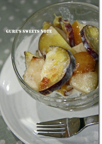 林檎とさつま芋のクリーム焼き