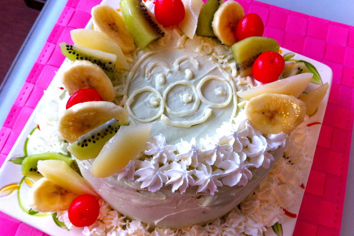 アンパンマンの抹茶ケーキ バースデー レシピ 作り方 By ナナ７月７日にママ クックパッド 簡単おいしいみんなのレシピが379万品