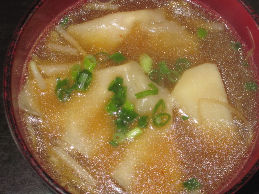 中華風味噌汁と味噌の素の画像