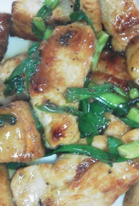 鶏肉のＧＡＢＡＮ焙煎ごま＆きざみ生姜炒め