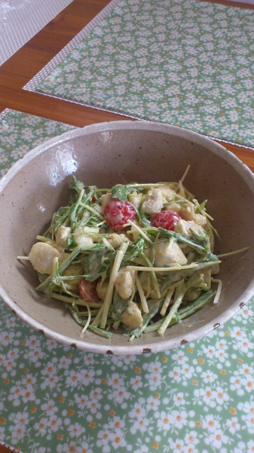 里芋のハニーカレーサラダの画像