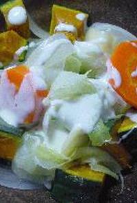 温野菜サラダwithバジリコヨーグルトソース