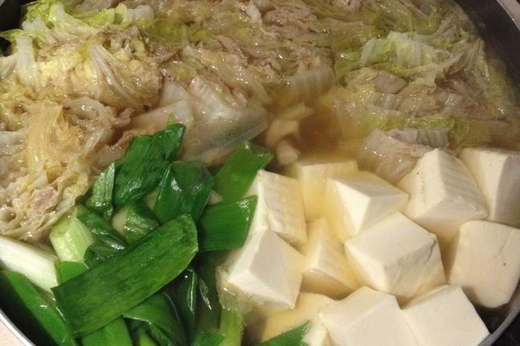ほんだしで旨 豚肉と白菜のミルフィーユ鍋 レシピ 作り方 By Yumitaiko クックパッド 簡単おいしいみんなのレシピが379万品