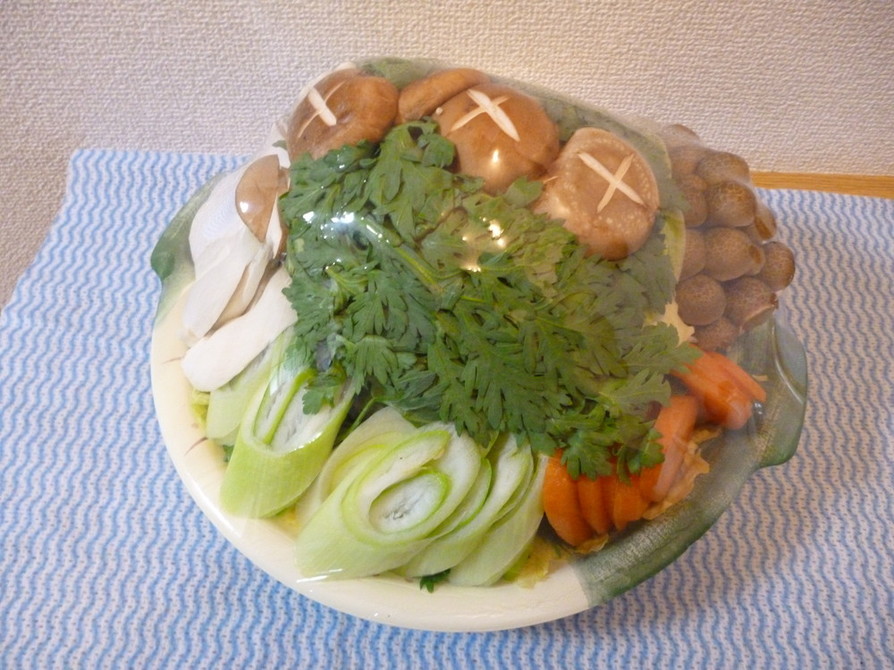 パパの野菜セット鍋の画像
