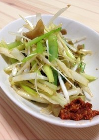簡単！葱と小松菜の旨旨おつまみ。