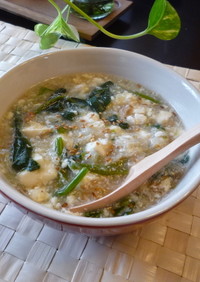 蟹と豆腐の中華ポタージュ風スープ