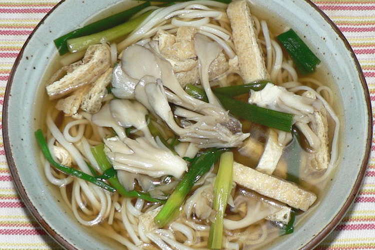 稲庭干饂飩で きざみ舞茸うどん レシピ 作り方 By Dr仁平 クックパッド 簡単おいしいみんなのレシピが352万品