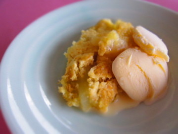 有名なデイブのピーチコブラーのレシピ