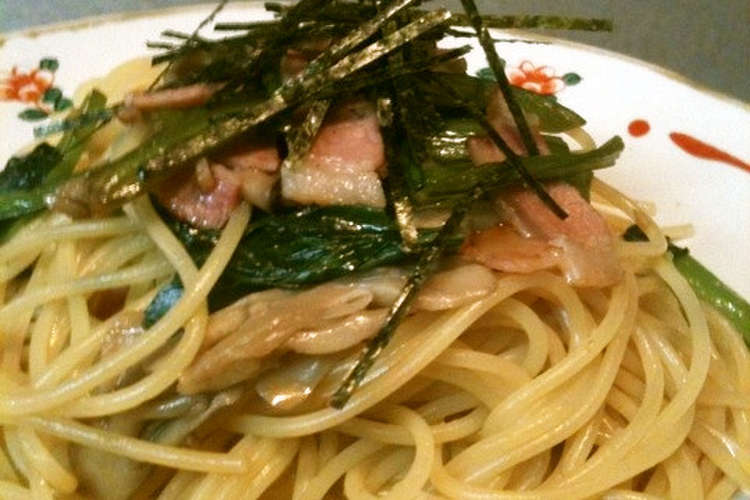 小松菜と舞茸の和風パスタ レシピ 作り方 By きこりんの森 クックパッド 簡単おいしいみんなのレシピが352万品